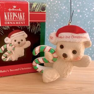 Hallmark Keepsake Ornament * Baby’s Second Christmas * 1991